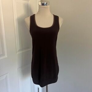 Y2K BROWN VOICES FUN BACK‎ TANK TOP